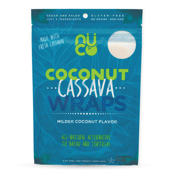 Nuco Coconut Cassava Wraps 55g