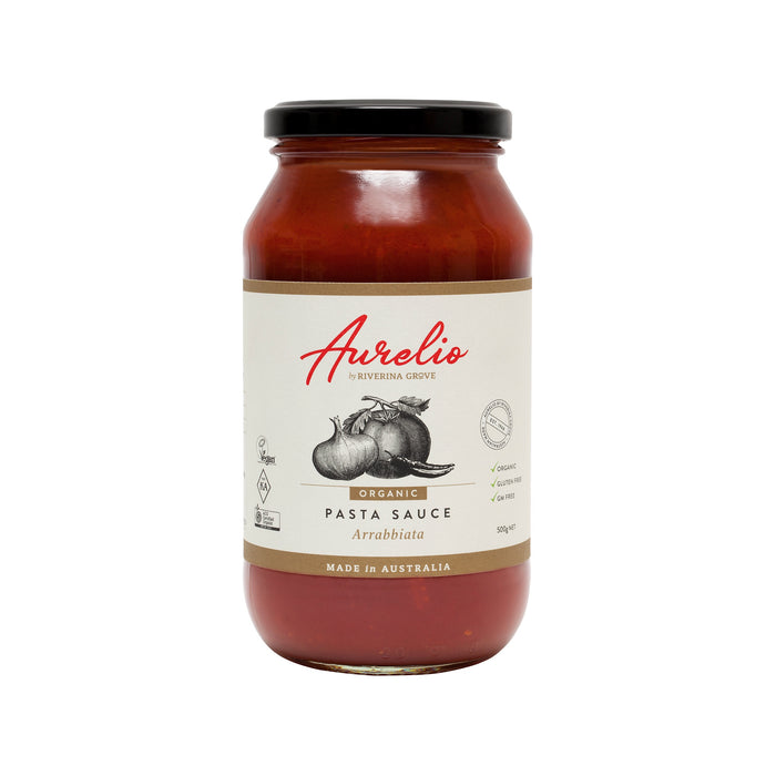 Aurelio Pasta Sauce - Arrabbiata Organic 500g