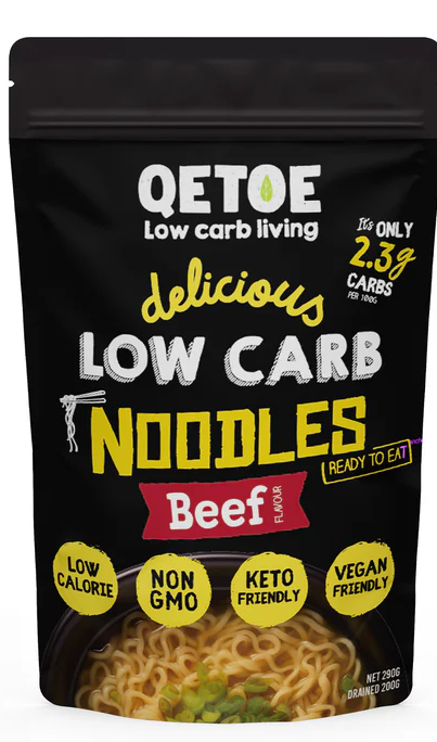 Qetoe Low Carb Noodles Beef 290g