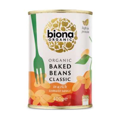 Biona Organic Baked Beans in Tomato Sauce 400g