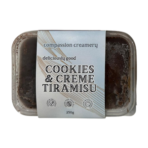 Compassion Creamery Cookies & Creme Tiramisu 250g (cold)