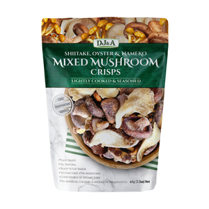 DJ&A Mixed Mushroom Crisps Shiitake, Nameko & Oyster 65g