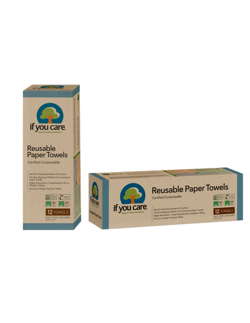 If You Care Reusable Paper Towels Roll 12 Sheets
