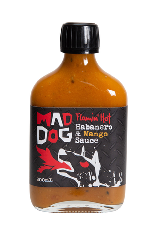Mad Dog Sauces - Flaminâ€™ Hot Habanero & Mango Sauce 200ml