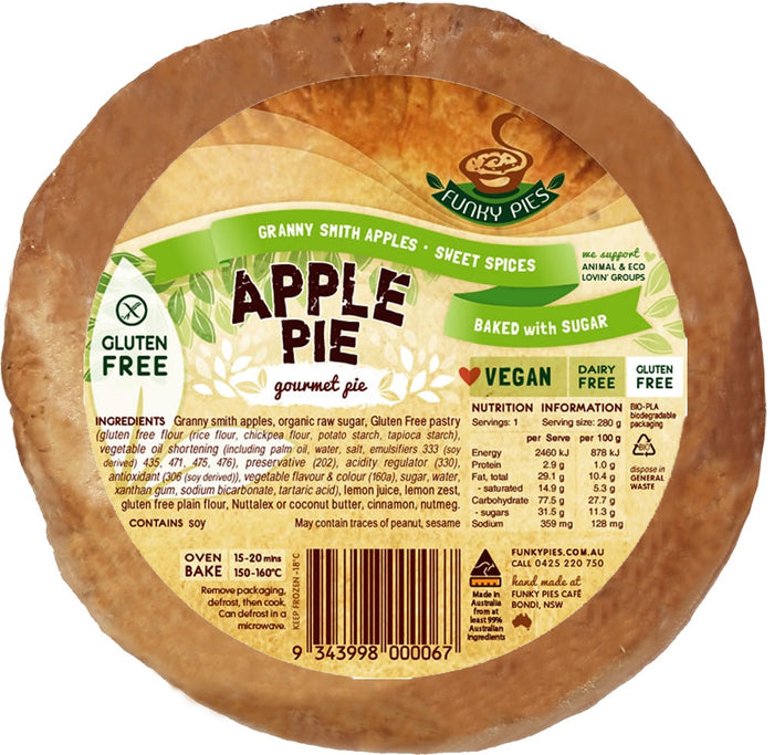 Funky Pie - Apple Pie 280g (Gluten Free) (cold)
