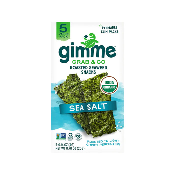 Gimme Roasted Seaweed Snacks Grab & Go Sea Salt 4g