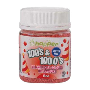 Hopper Hundreds & Thousands Red 150g