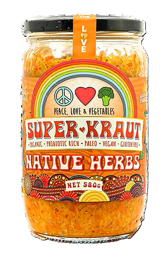 Peace Love & Vegetables SuperKraut Native Herbs 650g (cold)