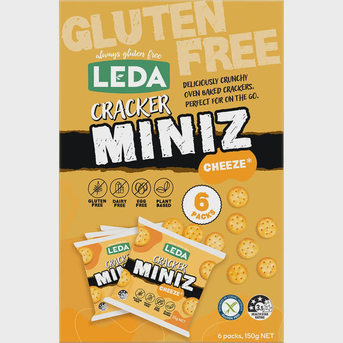 Leda Cracker Miniz Cheeze 6pk 150g