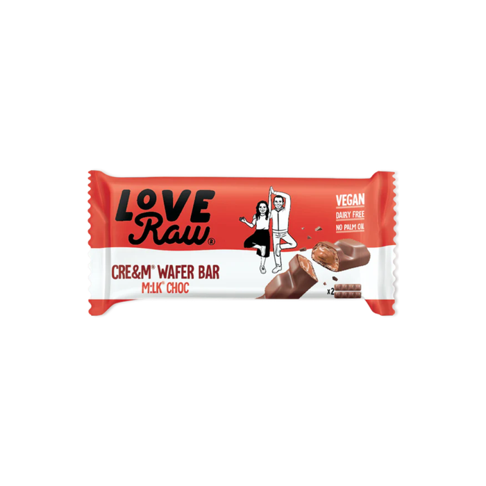 LoveRaw Cream Wafer Bars - Original 43g  (Max 2 units per customer) (cold)