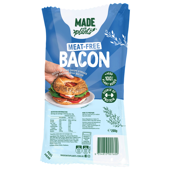 Made With Plants Bacon Slices 200g (cold)