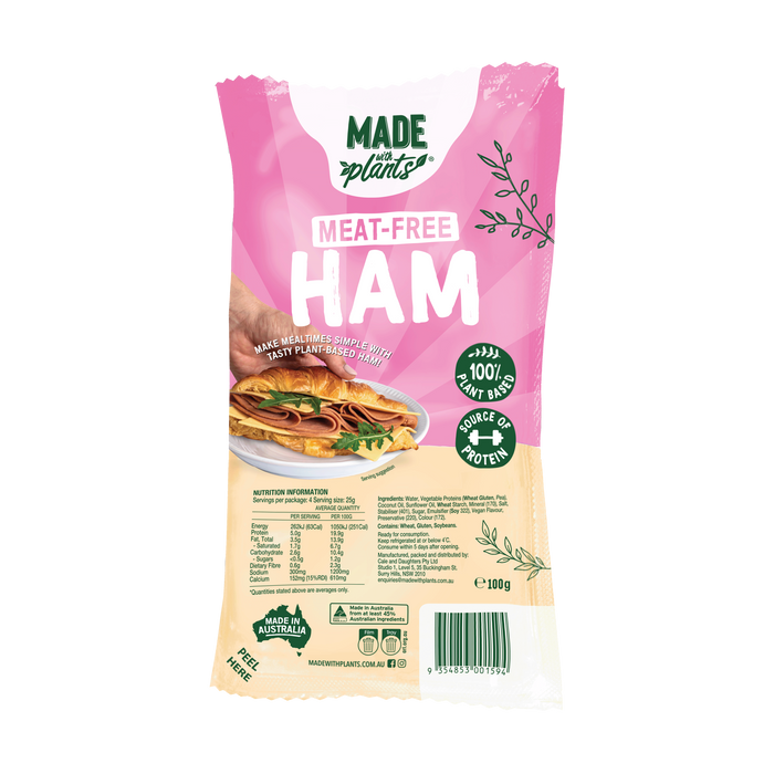 Made With Plants Ham Deli Slices 100g (cold)