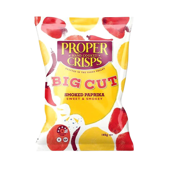 Proper Crisps Big Cut Smoked Paprika 140g