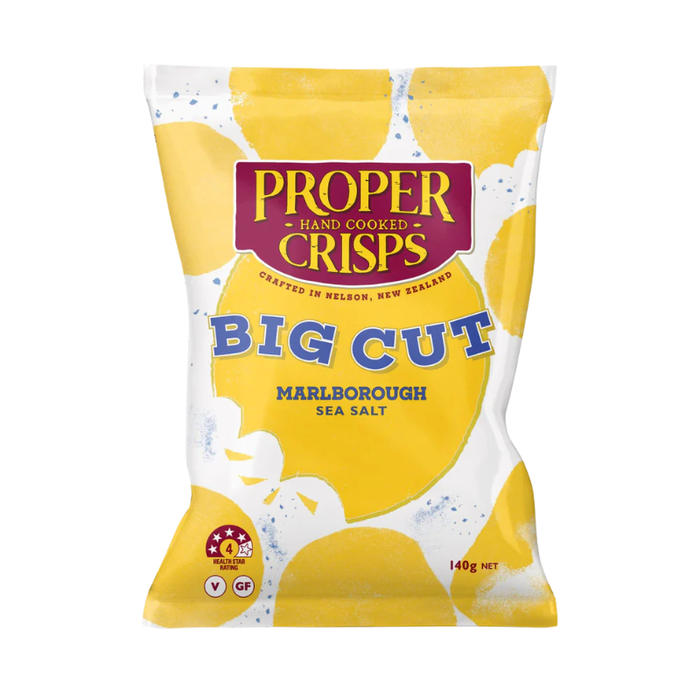 Proper Crisps Big Cut Marlborough Sea Salt 140g