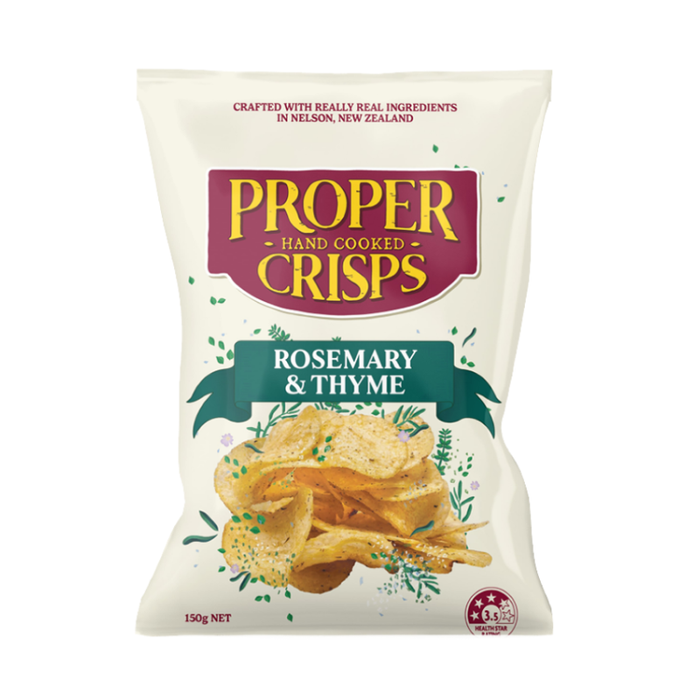 Proper Crisps Rosemary & Thyme 150g