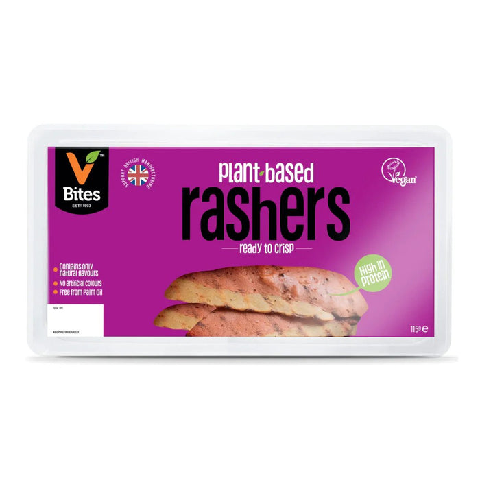VBites Cheatin' Bacon-style Rashers 115g  (cold)
