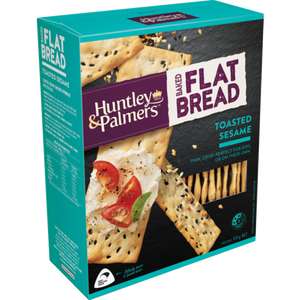 Huntley & Palmer's Baked Flat Bread - Toasted Sesame 125g