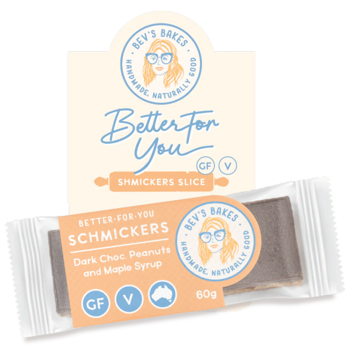 Bev's Bakes Slice Schmickers 60g (cold)